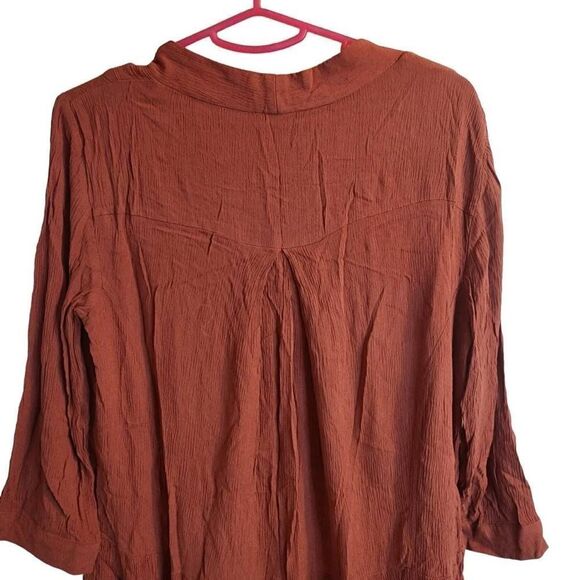 Anthropologie Just Female Womens Rust Strappy Midi Dress Size M - Picture 8 of 10